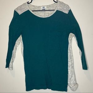 Old navy, 3/4 sleeve tee shirt with pocket